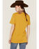 Goodie Two Sleeves Women's Girl Gang Sunset Mustard  Tee, Mustard, hi-res