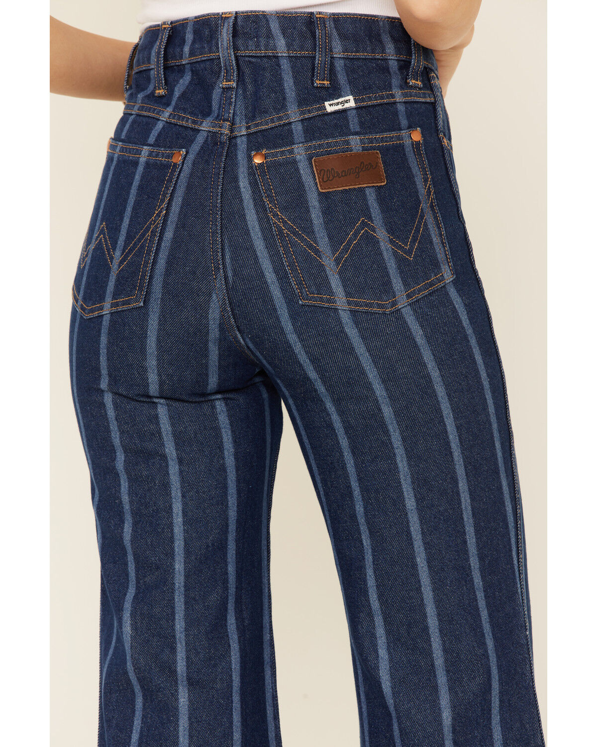 Striped wrangler jeans clearance