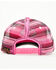Image #3 - Trenditions Women's Catchfly Embroidered Southwestern Baseball Cap, Pink, hi-res