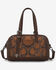 Image #1 - Wrangler Women's Horseshoe Cutout Mini Boston Crossbody Bag, Coffee, hi-res