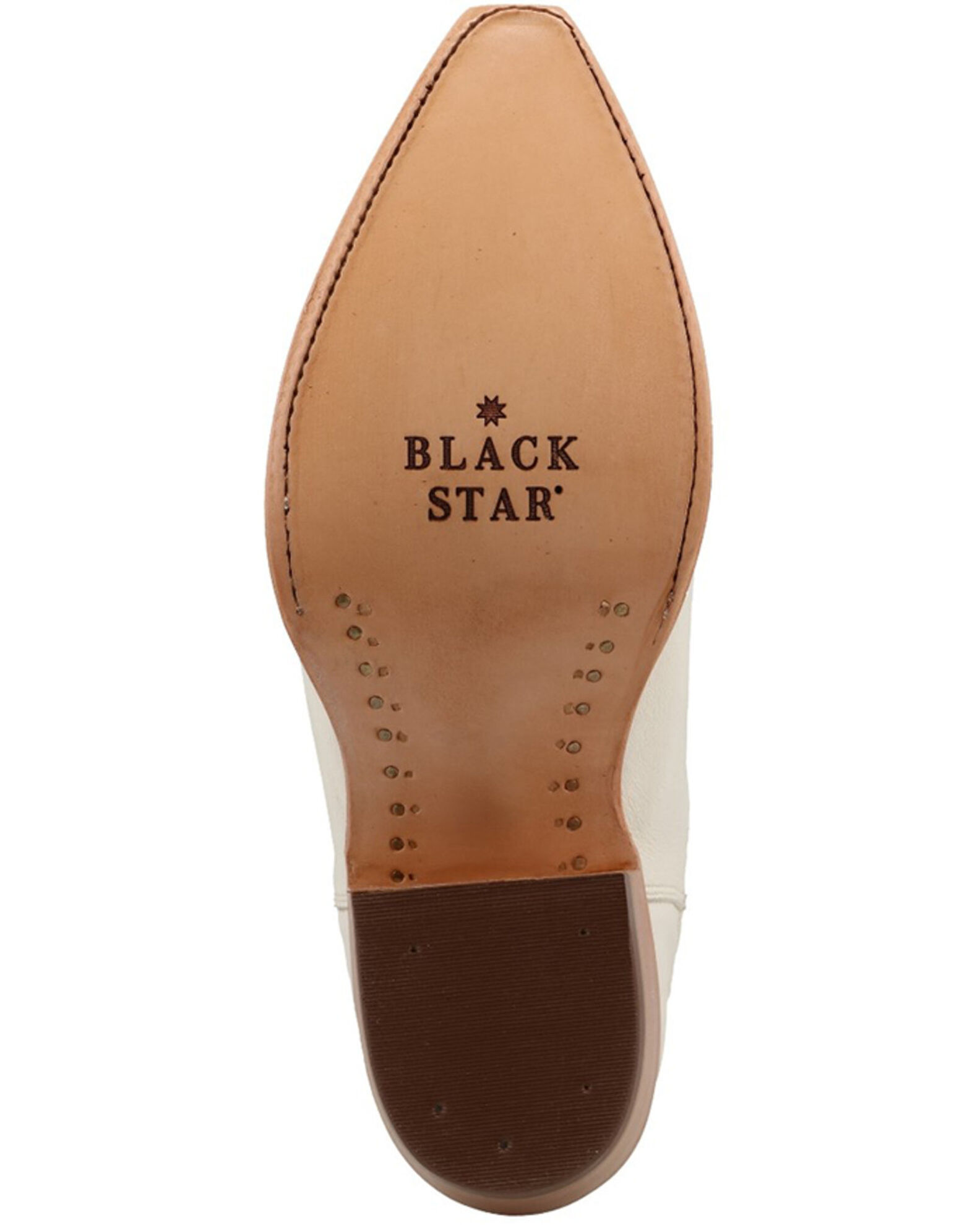 Image #7 - Black Star Women's Lillian Western Booties - Snip Toe, White, hi-res