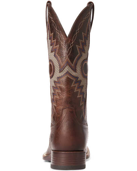 Image #3 - Ariat Men's Solado VentTEK Western Performance Boots - Broad Square Toe, Dark Brown, hi-res