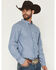Image #2 - Ariat Men's Pro Series Judah Striped Fitted Long Sleeve Western Shirt, Blue, hi-res