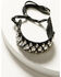 Image #1 - Wonderwest Women's Shimmer Leather Cuff, Black, hi-res