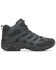 Image #2 - Merrell Men's Moab 3 Mid Tactical Waterproof Boots - Soft Toe, Black, hi-res