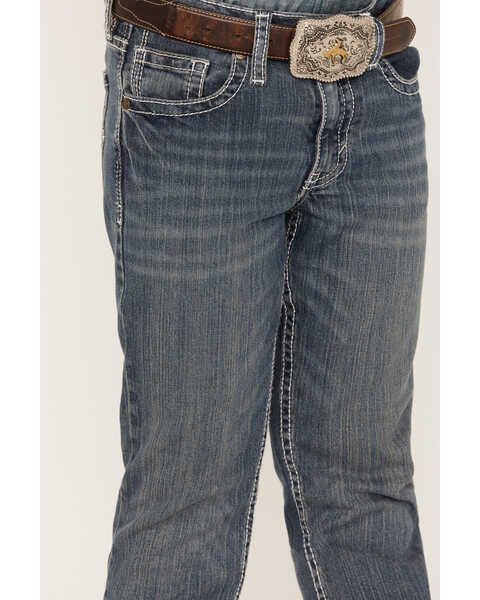 Image #2 - Cody James Boys' Stone Cold Wash Slim Boot Stretch Jeans , Dark Medium Wash, hi-res