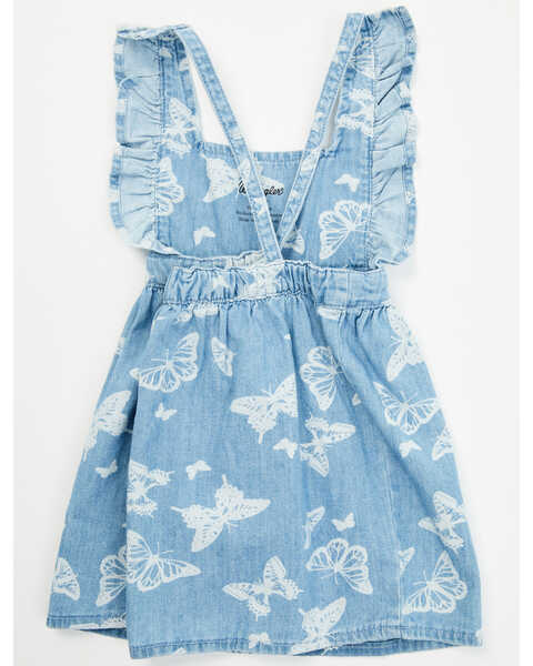 Image #3 - Wrangler Toddler Girls' Butterfly Print Denim Dress , Blue, hi-res