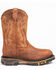 Image #2 - Cody James Men's Waterproof Decimator Western Work Boots - Steel Toe, Brown, hi-res