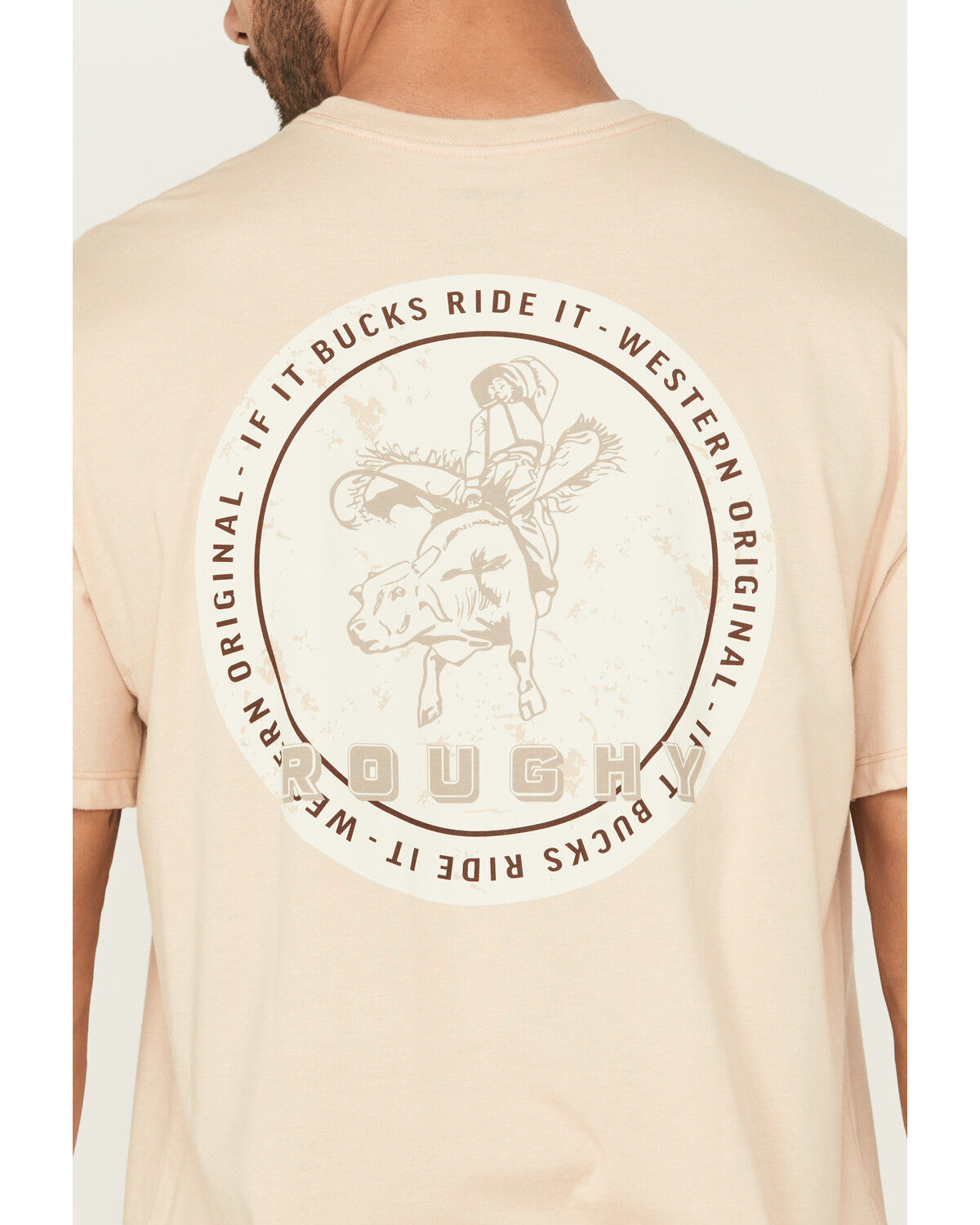 Image #3 - Hooey Men's Lucky Strike Short Sleeve Graphic T-Shirt, Tan, hi-res