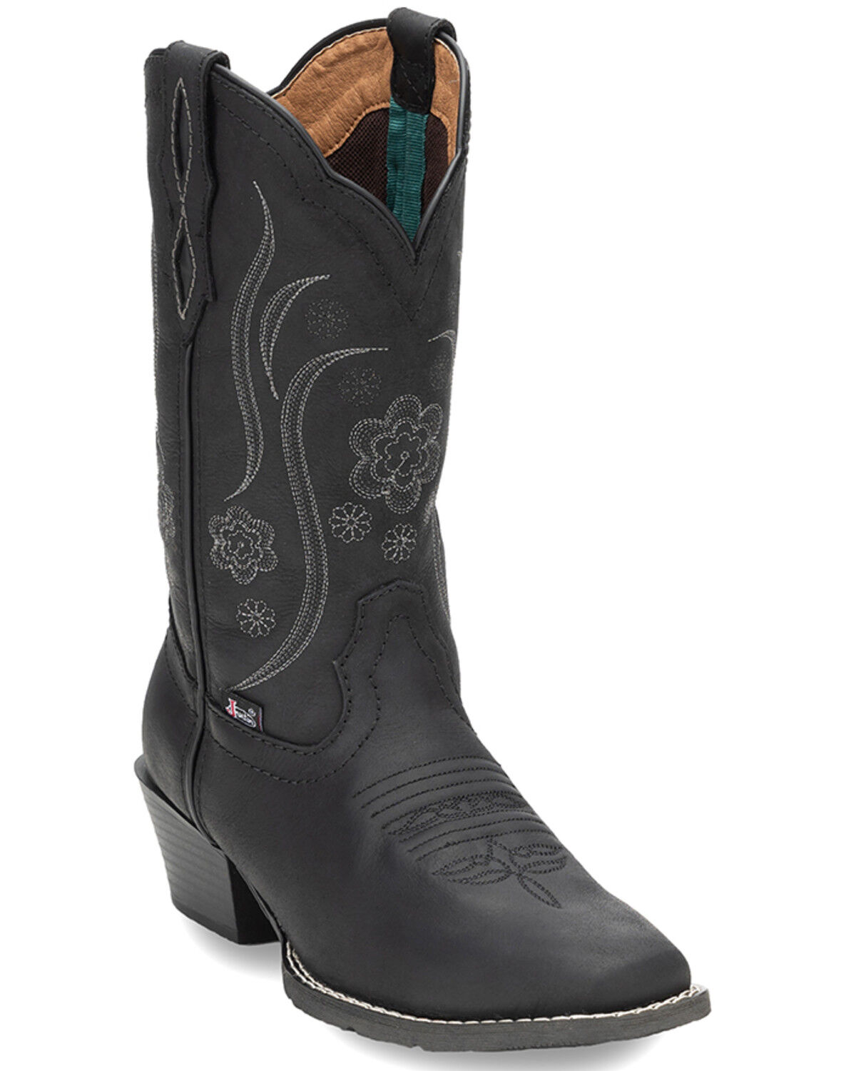 Image #1 - Justin Women's Boot Barn Exclusive Jessa Performance Western Boots - Square Toe, Black, hi-res