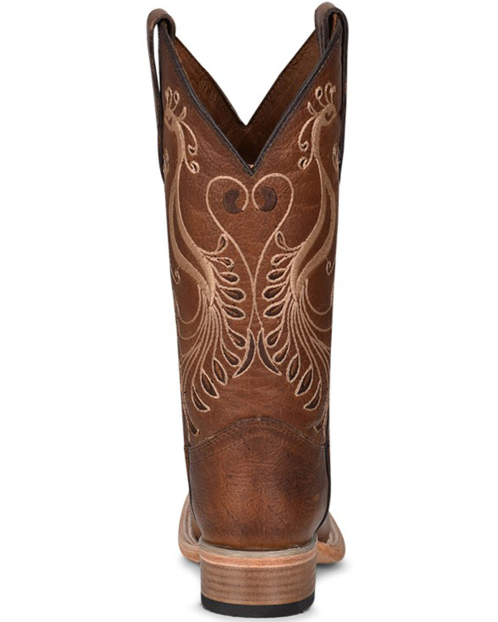 Circle G Women s Peacock Embroidery Western Boots Broad Square Toe