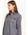 Image #3 - Ariat Women's FR Featherlight Long Sleeve Work Shirt, Grey, hi-res