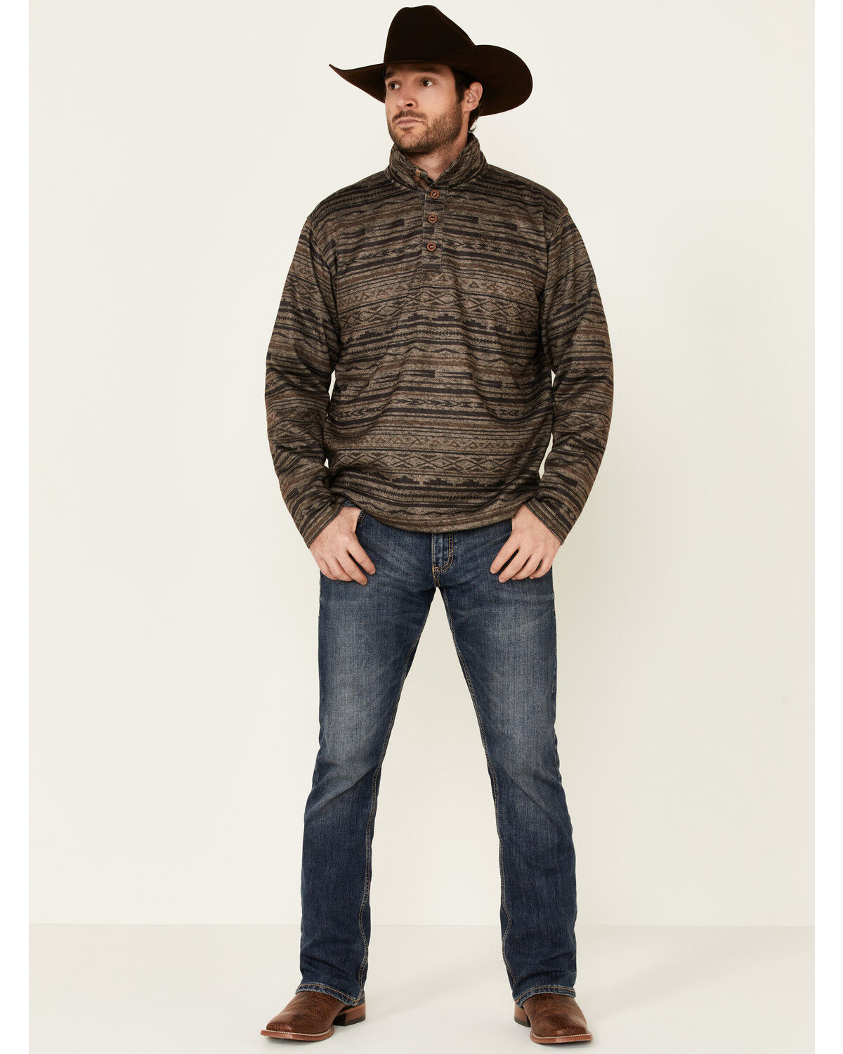 men's serape pullover