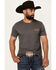 Image #2 - Cinch Men's Boot Barn Exclusive Salon Bronco Short Sleeve Graphic T-Shirt, Charcoal, hi-res