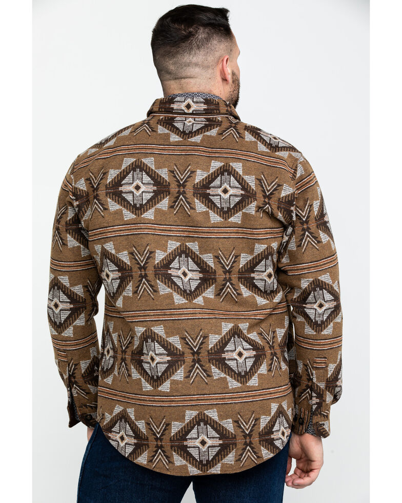 Powder River Outfitters Men S Aztec Jacquard Shirt Jacket Sheplers