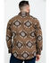 Image #2 - Powder River Outfitters Men's Southwestern Jacquard Shirt Jacket , Brown, hi-res