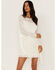 Idyllwind Women's Fairlane Crochet Fringe Ivory Dress, Ivory, hi-res