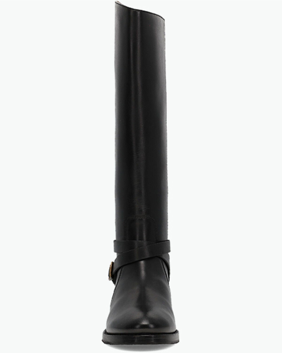 Image #4 - Frye Women's Melissa Belted Riding Wide Calf Fashion Boots - Round Toe, Black, hi-res