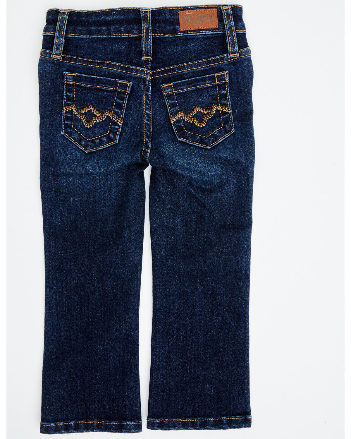 Image #1 - Shyanne Toddler Girls' Dark Wash Stretch Bootcut Riding Jeans, Dark Wash, hi-res