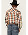 Resistol Men's Red Oak Plaid Long Sleeve Button-Down Western Shirt , Brown, hi-res