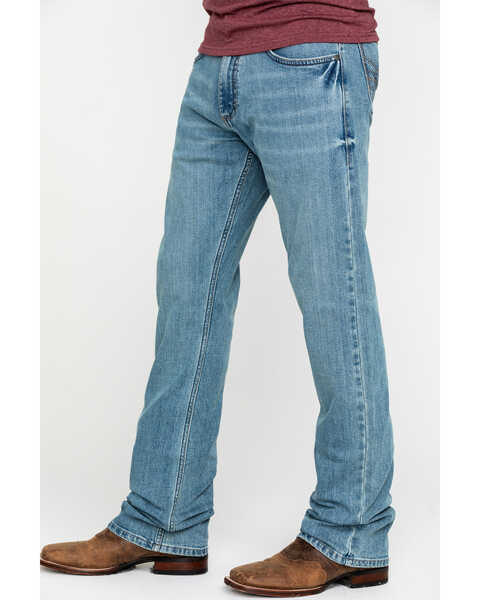 Image #3 - Wrangler 20X Men's No. 42 Light Vintage Stretch Slim Bootcut Jeans - Long , , hi-res