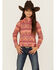 Image #1 - Cruel Girl Girls' Southwestern Print Hoodie, Pink, hi-res