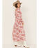 Image #3 - Free People Women's Jaymes Floral Print Long Sleeve Midi Dress, Light Purple, hi-res