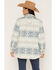 Image #4 - Wrangler Women's Southwestern Striped Lined Jacquard Shacket, Blue, hi-res