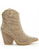 Image #2 - Very G Women's Swagger Rhinestone Booties - Snip Toe, Taupe, hi-res