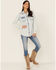 Image #4 - RRR Women's Southwestern Yokes Denim Shirt, Blue, hi-res
