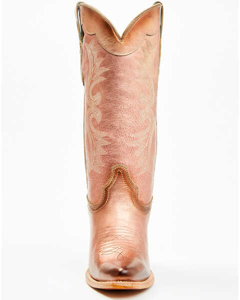 Image #4 - Corral Women's Metallic Tall Western Boots - Pointed Toe , Rose Gold, hi-res