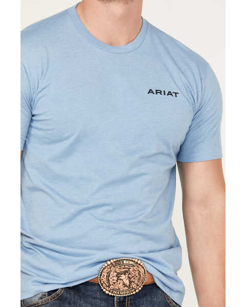 Image #3 - Ariat Men's Wheat Flag Short Sleeve Graphic T-Shirt, , hi-res