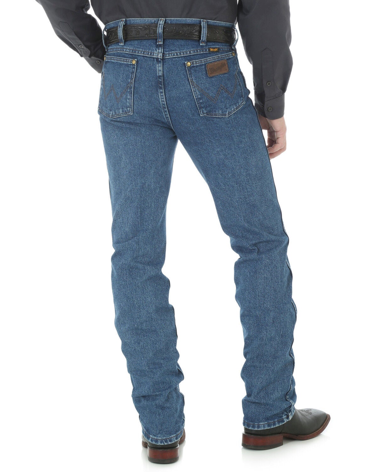 Wrangler Jeans - Cowboy Cut 36 MWZ Slim Fit Black - 38" Tall Inseams, Dark Stone, hi-res