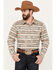 Image #1 - Stetson Men's Southwestern Striped Long Sleeve Snap Western Shirt, , hi-res