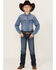 Image #1 - Wrangler 20X Boys' Dark Wash Range Vintage Bootcut Jeans, Dark Wash, hi-res