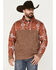 Hooey Men's Stevie Southwestern Print Pullover, Rust Copper, hi-res
