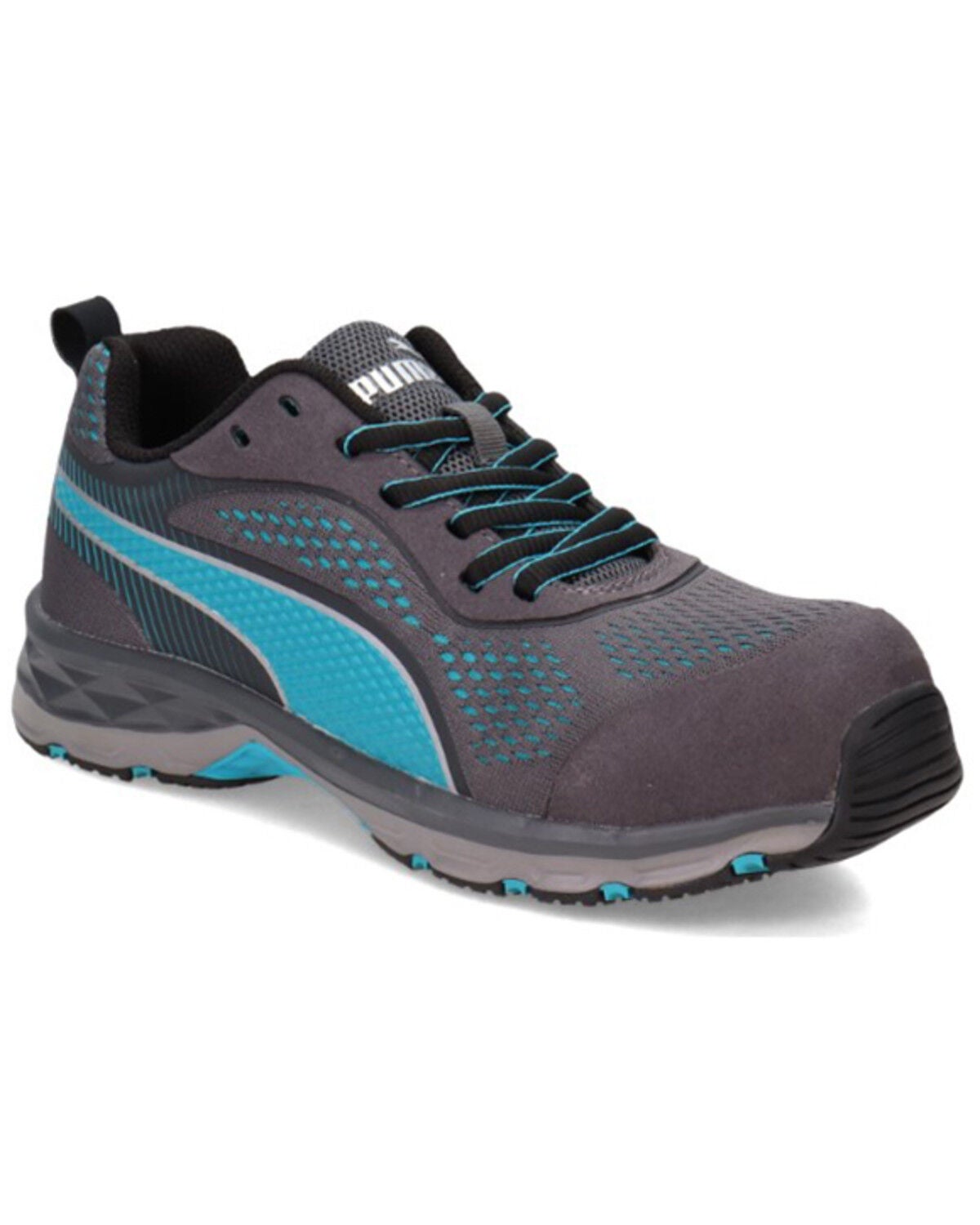 Puma Safety Women's Fuse Knit Work Shoe - Composite Toe, Blue, hi-res