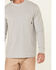 Image #3 - Hawx Men's Solid Light Gray Forge Long Sleeve Work Pocket T-Shirt, Light Grey, hi-res