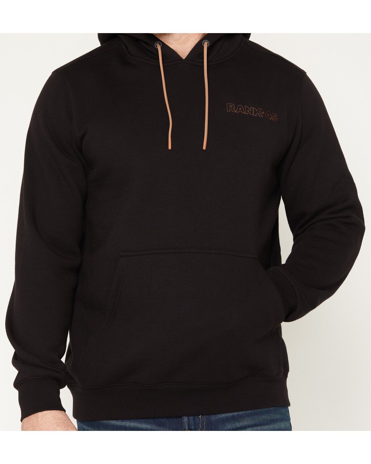 Image #2 - RANK 45&reg; Boys' Desert Steer Logo Hooded Sweatshirt, Black, hi-res