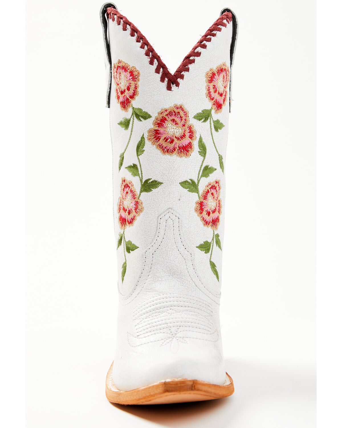 Image #4 - Liberty Black Women's Vicky Floral Embroidered Western Boot - Snip Toe, White, hi-res