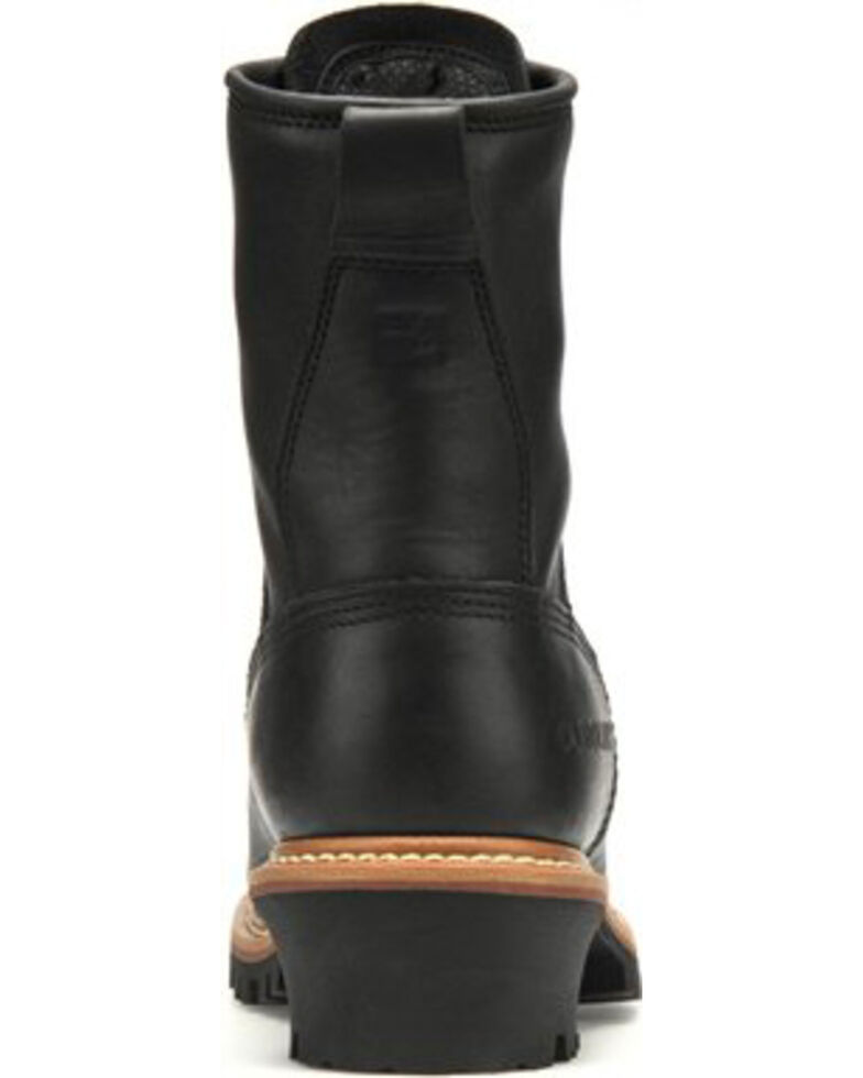 Carolina Men's Black Logger Boots - Round Toe, Black, hi-res
