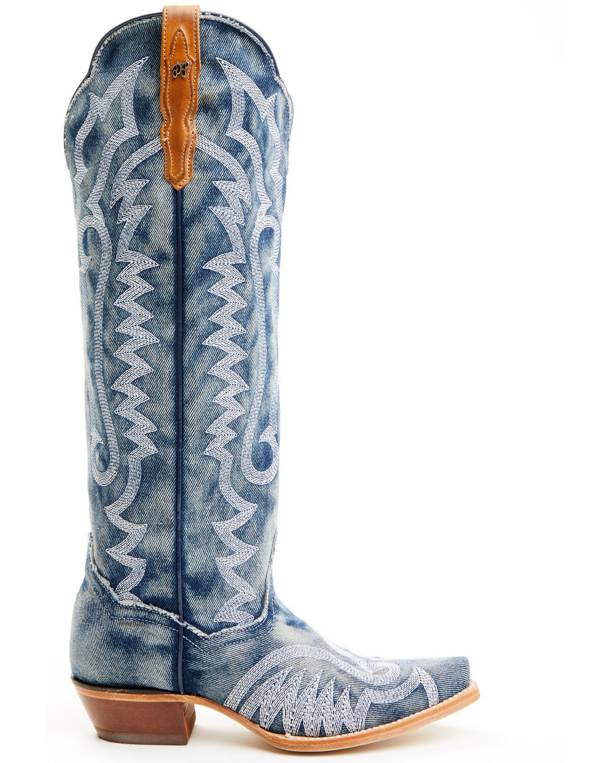 Dan Post Women's Josie Snip Toe Leather Tall Boots - White