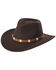 Black Creek Men's Cordova Crushable Wool Felt Hat, Cordovan, hi-res