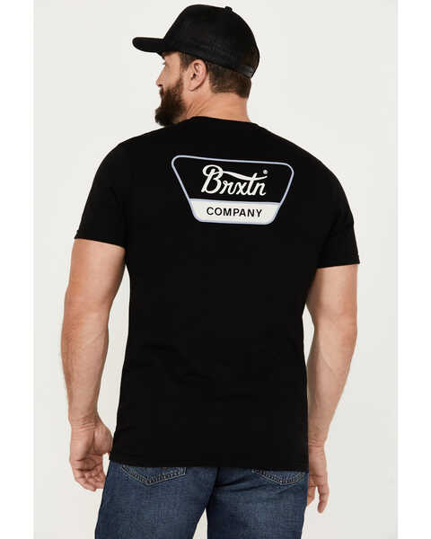 Image #4 - Brixton Men's Linwood Logo Short Sleeve T-Shirt, Black, hi-res