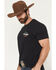 Image #3 - Wrangler Men's Vivan Los Vaqueros Horseshoe Short Sleeve Graphic T-Shirt, Black, hi-res