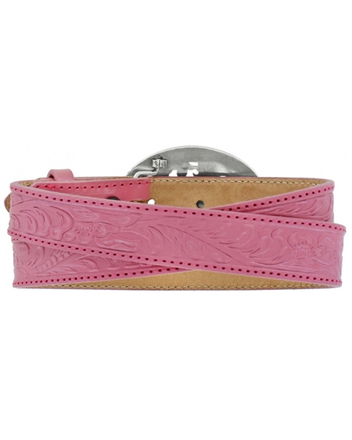 Image #2 - Justin Girls' Pink Lil Beauty Belt, Pink, hi-res