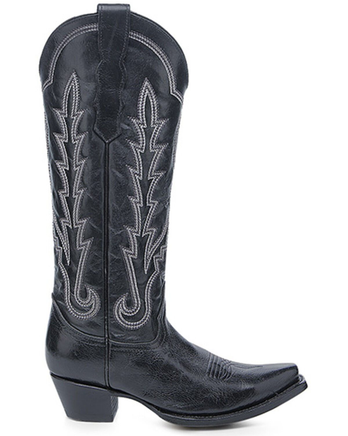 Image #2 - Circle G Women's Embroidered Western Boots - Snip Toe, Black, hi-res