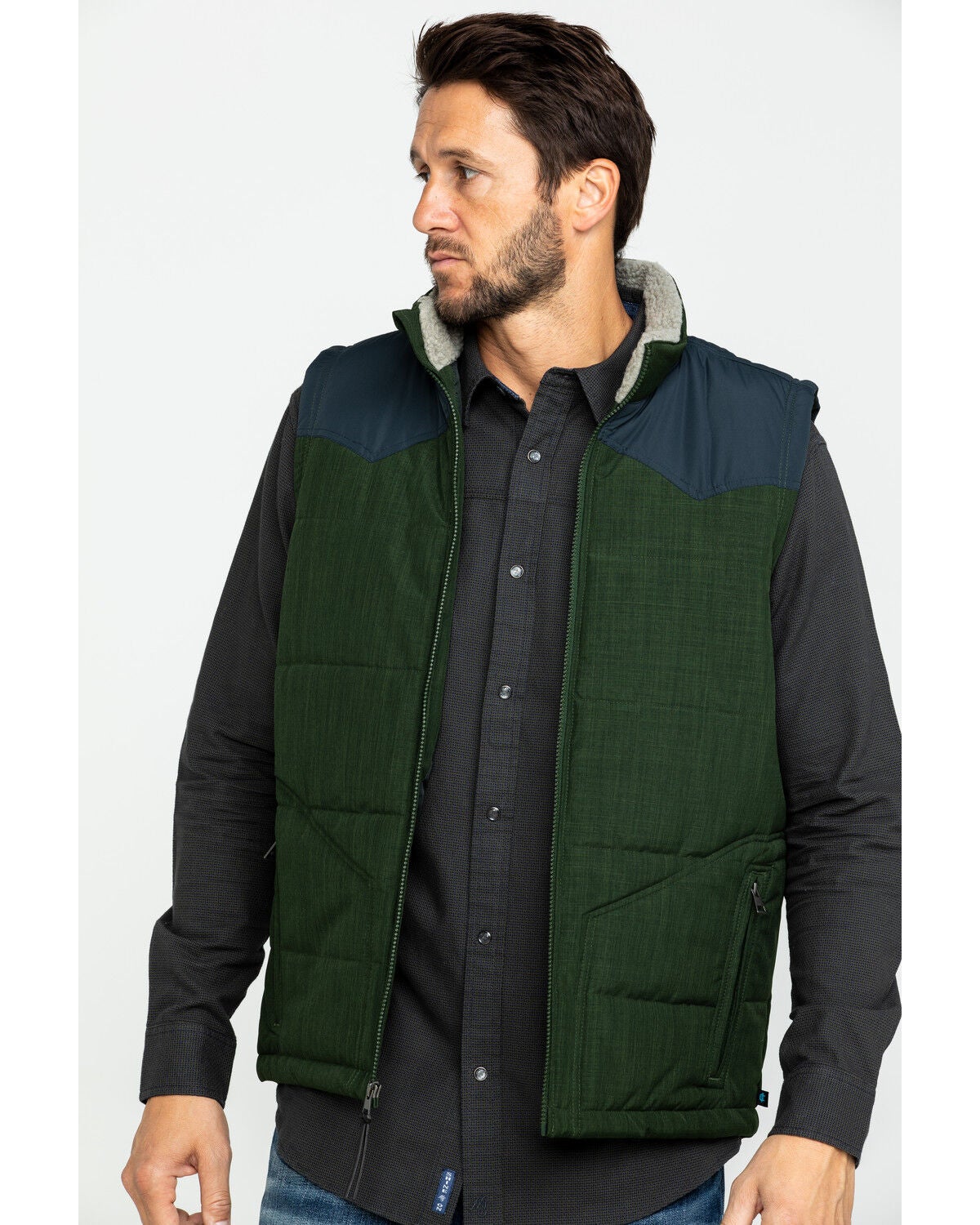 Image #1 - Cody James Core Men's Southerner Two Tone Puffer Vest , , hi-res