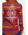 Image #5 - Rock & Roll Denim Women's Rust Serape Stripe Southwestern Embroidered Long Sleeve Western Shirt , Multi, hi-res