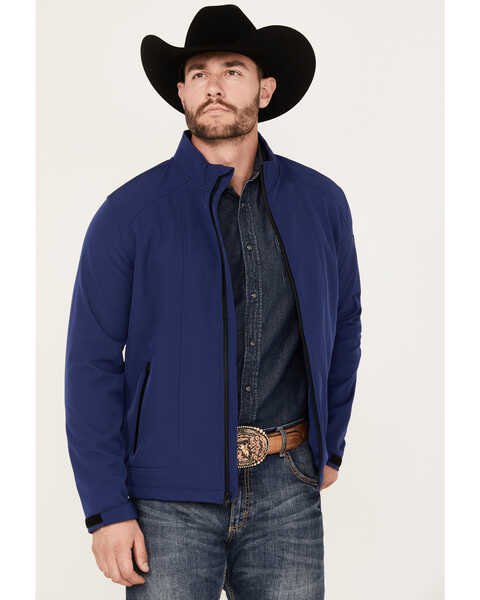 Image #1 - RANK 45® Men's Woodloch Softshell Jacket, Royal Blue, hi-res